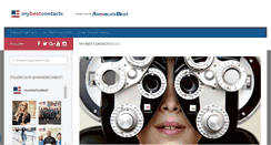 Desktop Screenshot of mybestcontacts.com