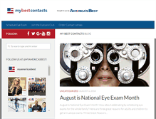Tablet Screenshot of mybestcontacts.com